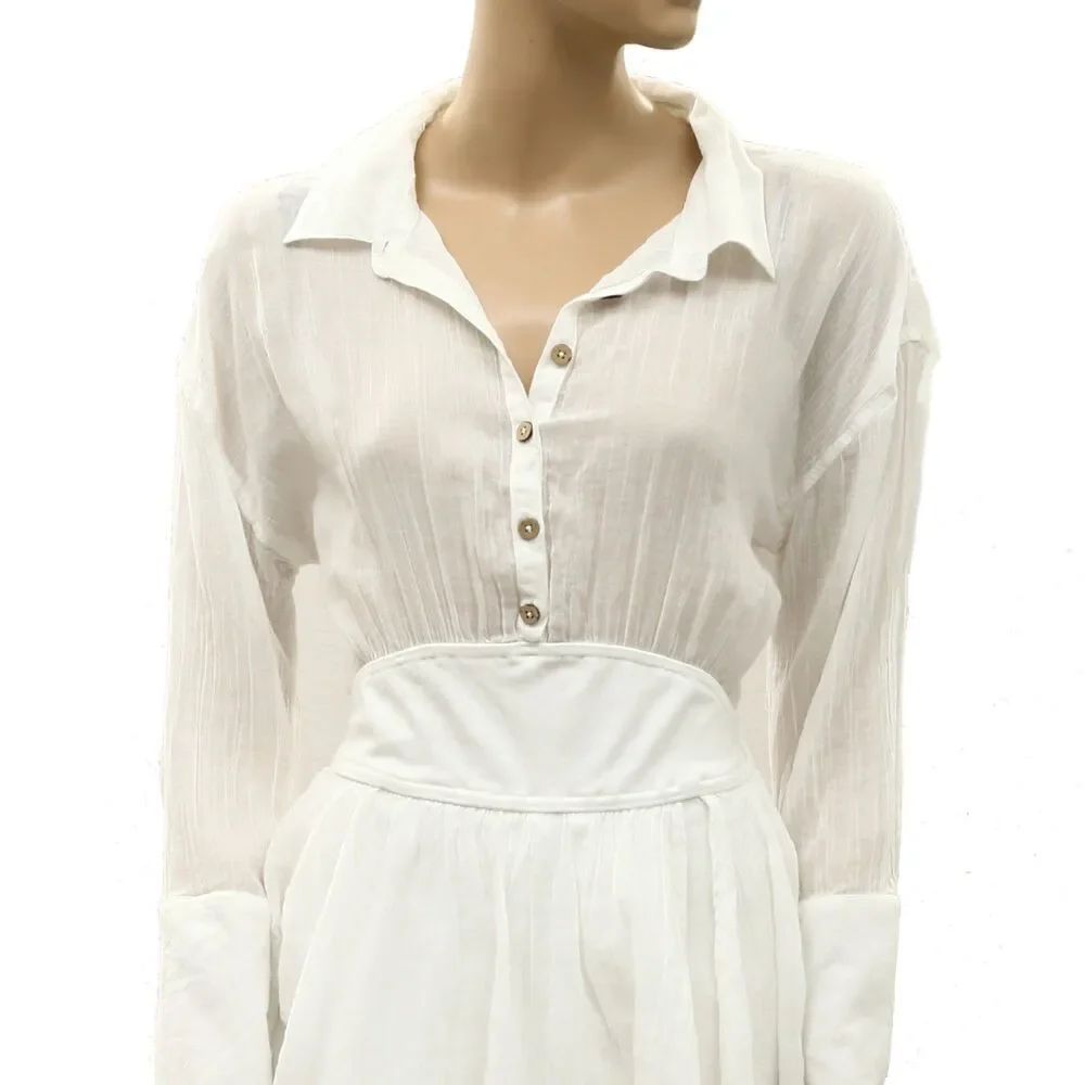 Free People Free-est Linden Romper Women's Dress Flowy Trendy Cotton M 288880
